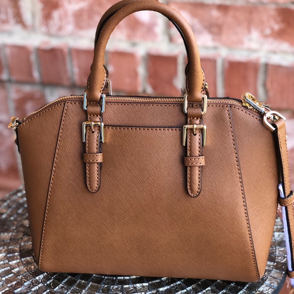 Michael kors studded Ciara satchel bag luggage - Picture 4 of 8